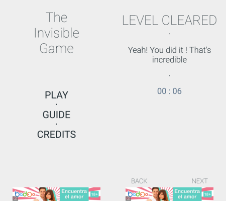 The Invisible Game: un juego de inteligencia que te hará usar todos los sensores de Android