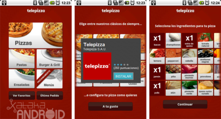 Telepizza lanza su aplicación oficial para traer comida a los criadores de Androides