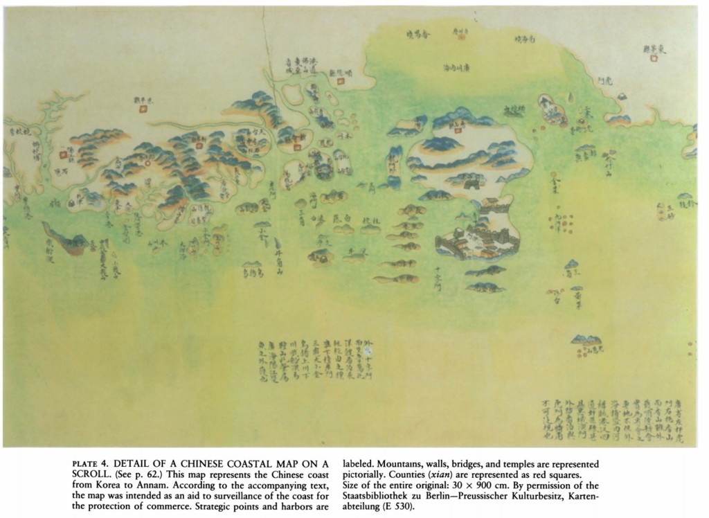 Mapa costa china