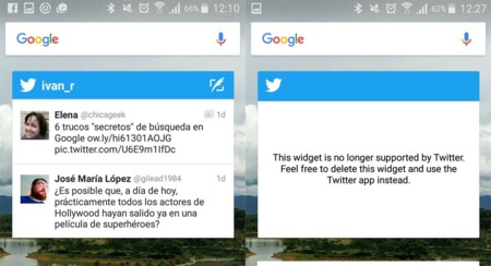 Twitter le dice adiós a su widget en la versión Alpha