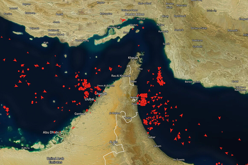 Mapa resume perfeitamente tsunami energético causado pelo Irã: o gargalo no Estreito de Ormuz