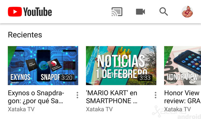 Youtube Recientes