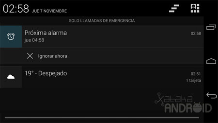 Android 4.4 nos avisará con antelación que va a sonar la alarma por si queremos anularla