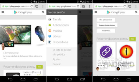Google Play Store ya cuenta con versión web para móviles