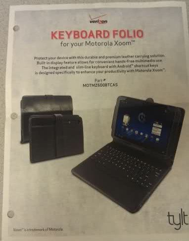 Keyboard Folio, un teclado bluetooth para el Motorola Xoom
