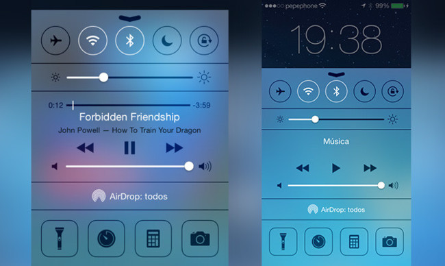 Centro de Control iOS 7