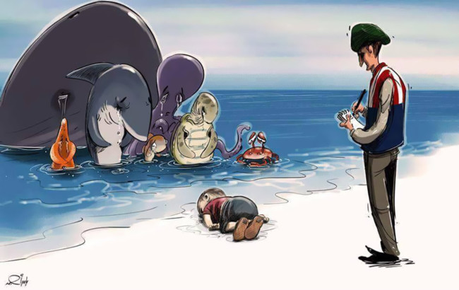 Syrian Boy Drowned Mediterranean Tragedy Artists Respond Aylan Kurdi 17 700