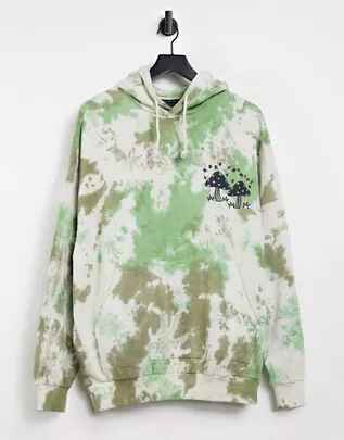 Sudadera con estampado tie-dye en camuflaje