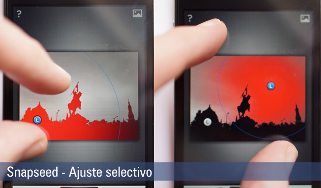 snapseed ajuste selectivo