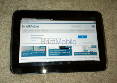 Aparecen las primeras imágenes reales del Nexus 10 y sus supuestas especificaciones técnicas