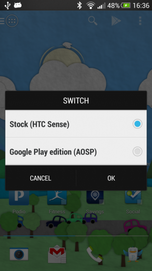 MoDaCo Switch, o cómo hacer convivir HTC Sense y Android Stock en un HTC One