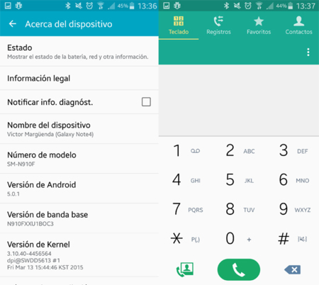 Los Samsung Galaxy Note 4 de Vodafone están comenzando a recibir Android 5.0.1 Lollipop