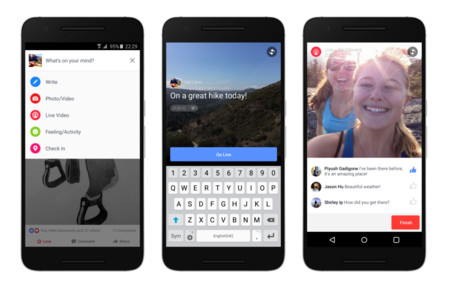 Facebook lanza el streaming en vídeo desde Android