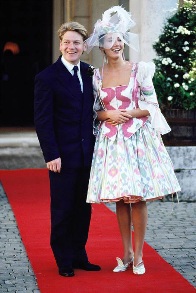 Emma Thompson Boda Vestido Novia