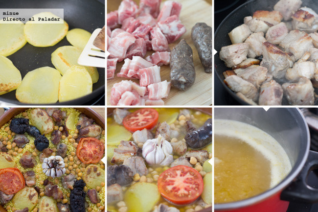 Receta tradicional de arroz al horno - preparación
