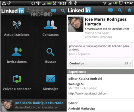 Nueva versión de LinkedIn para Android disponible en el Android Market