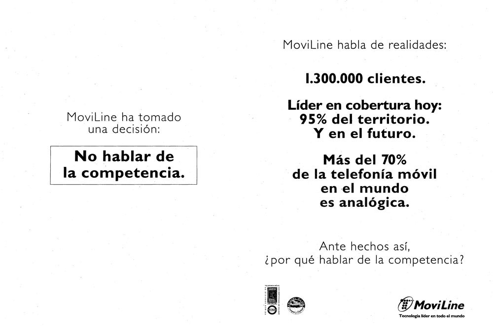 Anuncio Moviline 1996