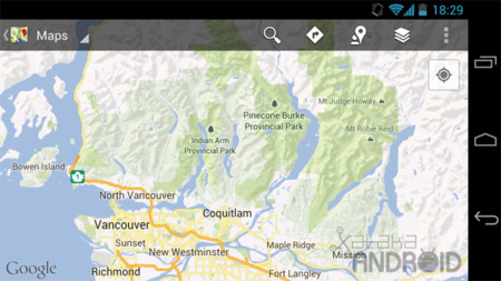 Google Maps mejora el diseño de sus mapas para obtener una mejor visión de la geografía natural