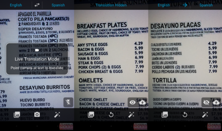 Google Translate inclurá traducción en vivo de imágenes y voz