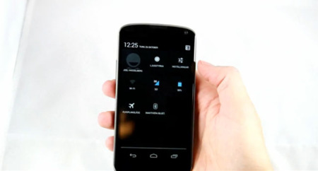 Un nuevo vídeo nos muestra al Nexus 4 con Android 4.2, Quick Settings y el soporte multiusuario