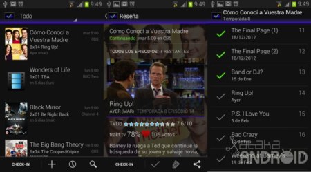 SeriesGuide Show Manager, para recordar tus series de TV favoritas