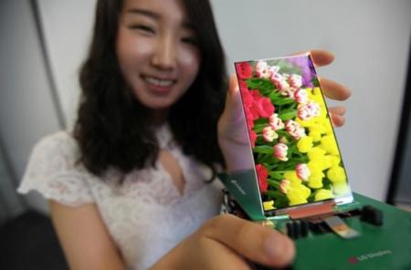 LG muestra la pantalla más fina del mercado smartphone 2,2mm, ¿será la del LG G2?