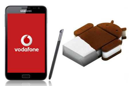 Samsung Galaxy Note (Vodafone) se actualiza a Ice Cream Sandwich