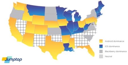 La imagen de la semana: Android vs iOS en EEUU