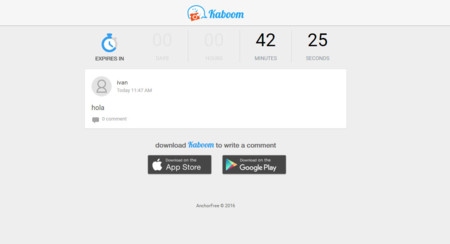 Kaboom lleva los mensajes que se autodestruyen a WhatsApp
