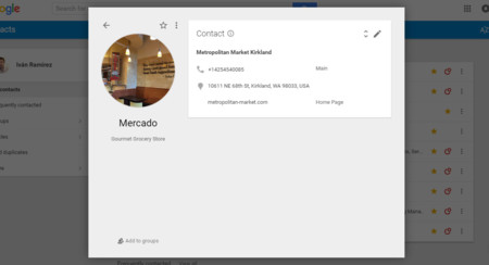 Los contactos de Google se nutrirán de información de Google Maps
