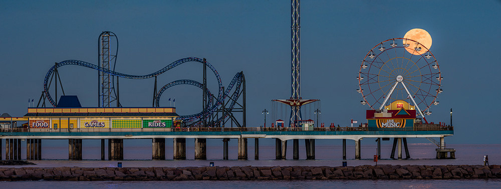 Moonrise At The Pier Sergio Garcia