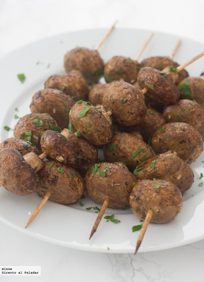 Brochetas de Champiñones