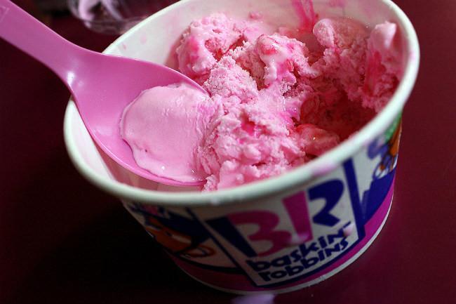 Helado de chicle