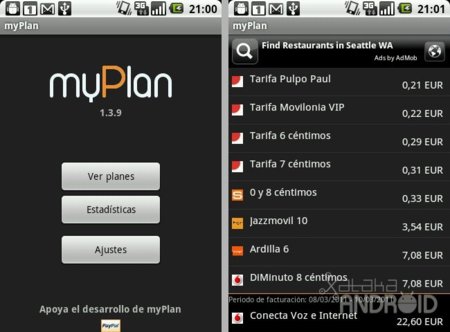 MyPlan, controla y compara los precios de las operadoras
