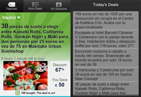 Las ofertas de Groupon llegan a Android