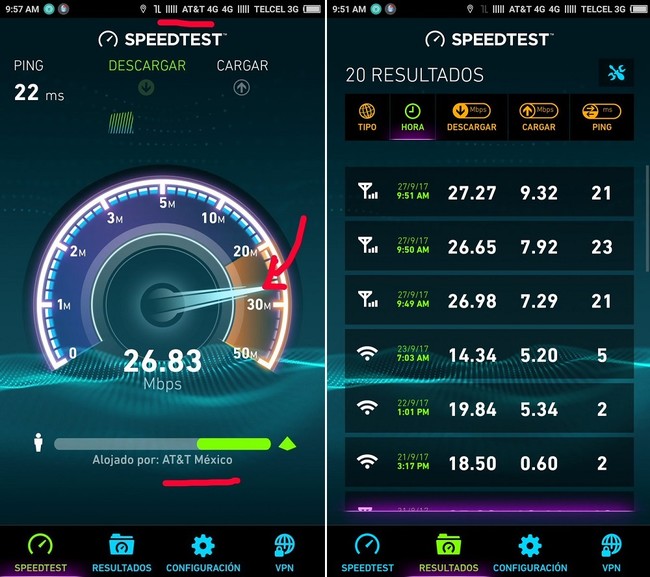 At T 4g Lte Banda B5 Mexico Velocidad 2