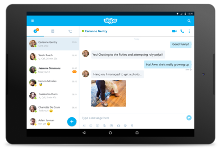 Skype 7.0 para Android, ahora con una interfaz para tablets, buscador universal y más