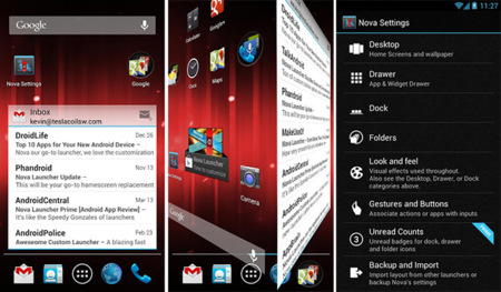 ¿Cuál es la diferencia entre un launcher y una capa de personalización?