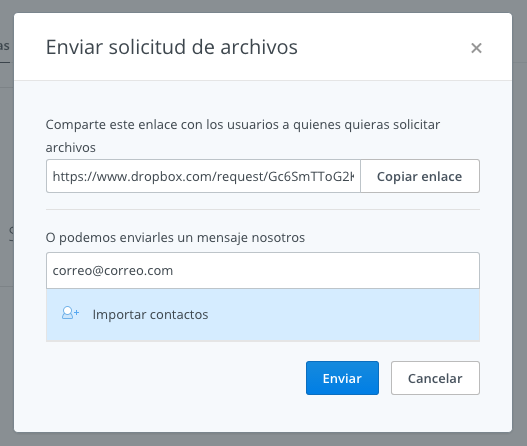 Dropbox Solicitud 3