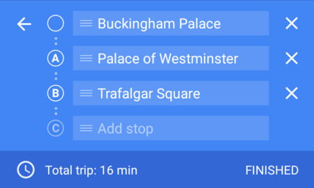 Google Maps para Android está activando la navegación hacía múltiples destinos