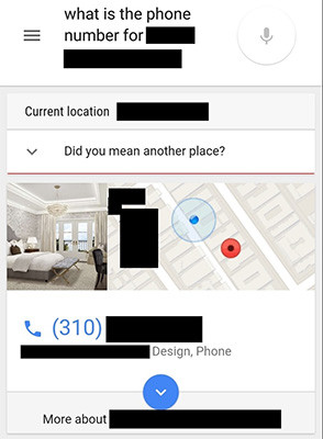 Google para Android también quiere que le preguntes por lo sitios cercanos que estás viendo