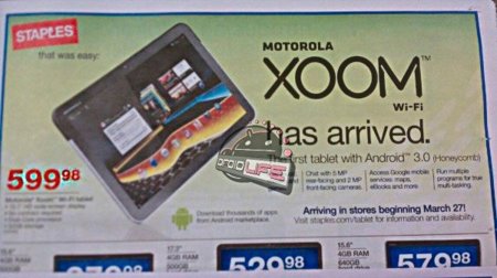 Motorola Xoom 32GB Wifi a 599$, un rumor cada vez más cercano