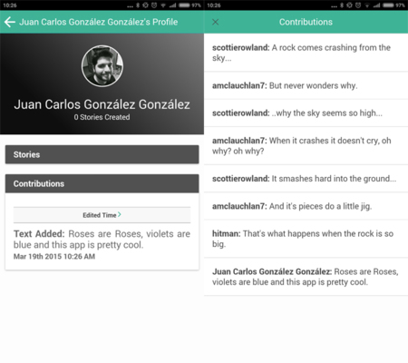 Writr nos permite crear textos de forma colaborativa con otras personas