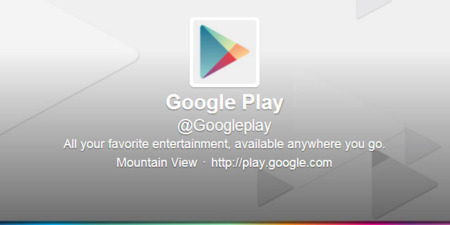 Google Play ya tiene cuenta en Twitter para informar de sus promociones especiales y novedades