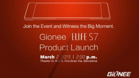 Gionee Elife S7 verá la luz en el Mobile World Congress el próximo día 2 de marzo