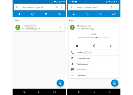 Android M incluirá una pestaña para correos de voz en su aplicación de llamadas
