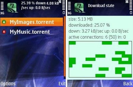 MobTorrent: cliente Torrent para móviles Java