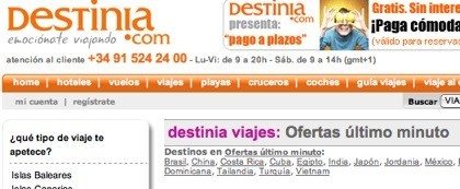 Ofertas de Ultimo Minuto en Destinia