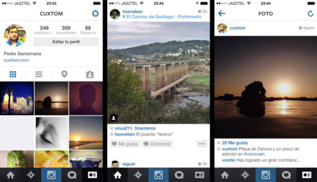 Instagram se actualiza, nueva versión compatible con iOS 7 que sabe a poco a nivel interfaz