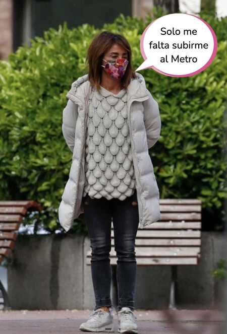 María Patiño, pillada en chándal y con cara de recién levantada paseando por Madrid